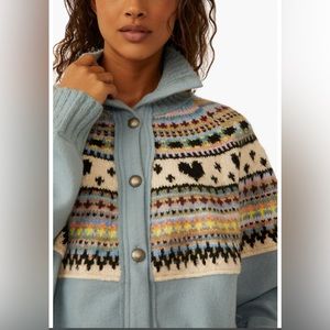 Emily Fair Isle Front Button Sweater